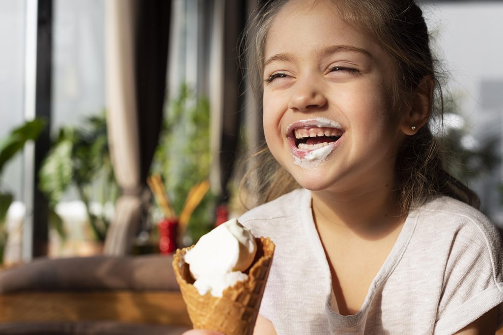 Ice cream makes you happy!